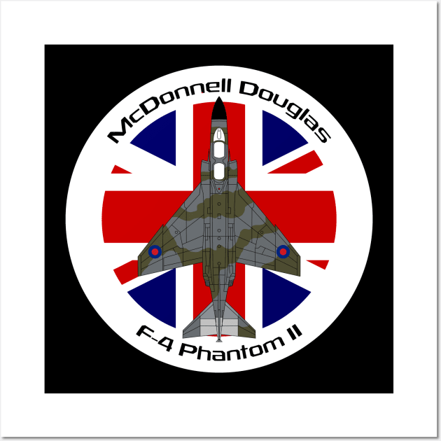 McDonnell Douglas F-4 Phantom II (RAF) Wall Art by BearCaveDesigns